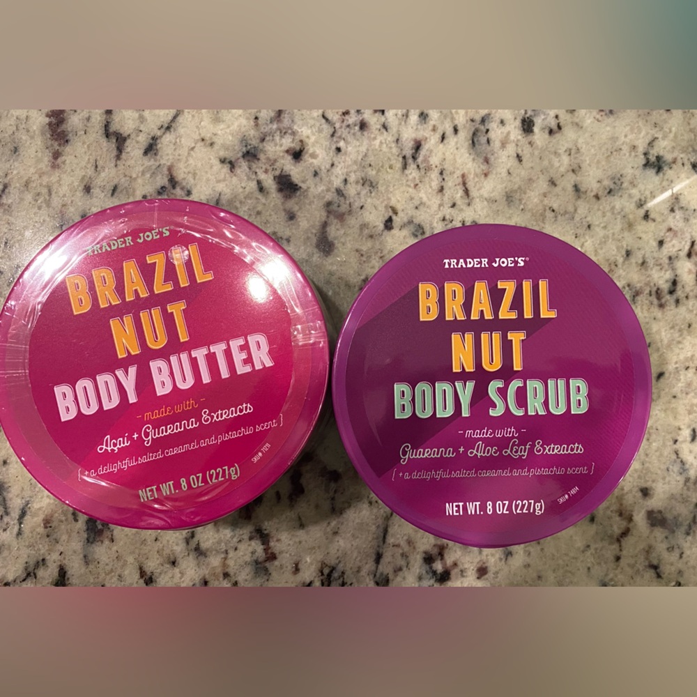 Trader Joe’s Brazil Nut Body Butter & Body Scrub Brand New